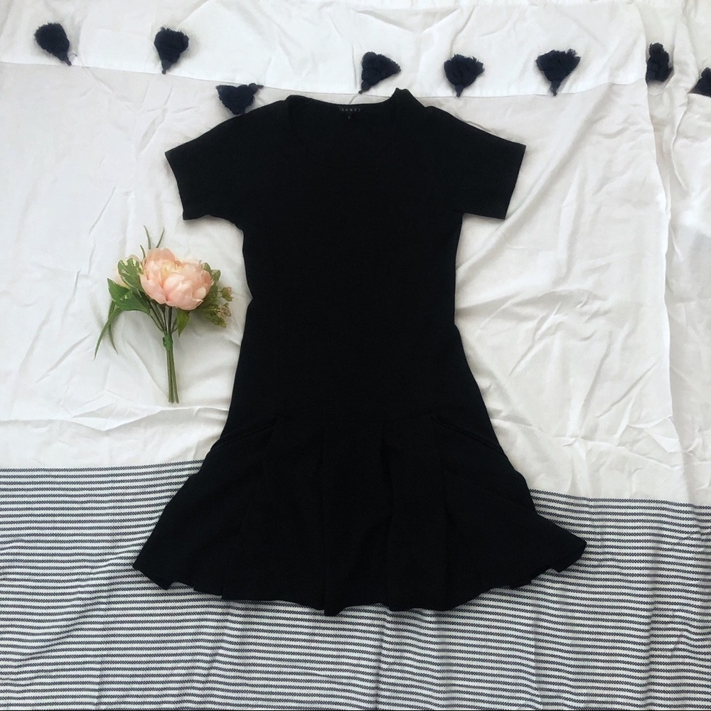 Theory Drop Waist Knit Dress, Sz. Small